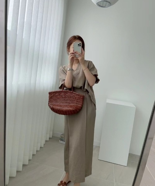 「N.s」 セットアップ FREE ブラウン レディース_画像2