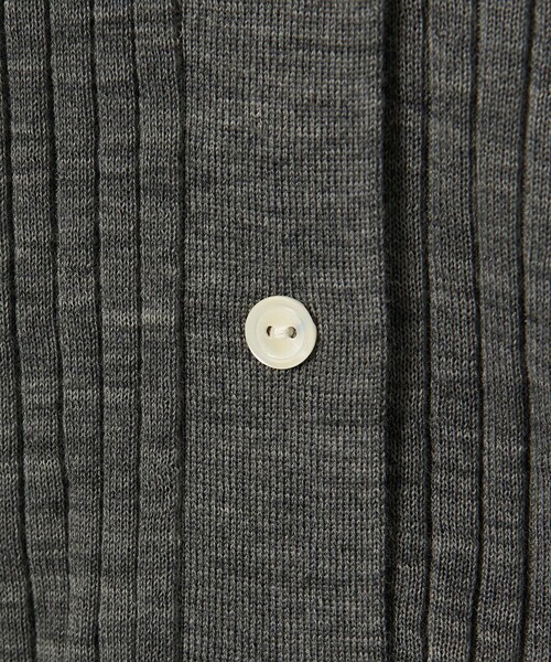 conte カーディガン 「conte」シアー リブ Vネックカーディガン