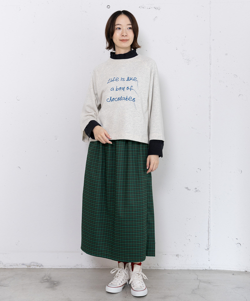 POU DOU DOU（プードゥドゥ） スカート 2wayチェックプリーツスカート