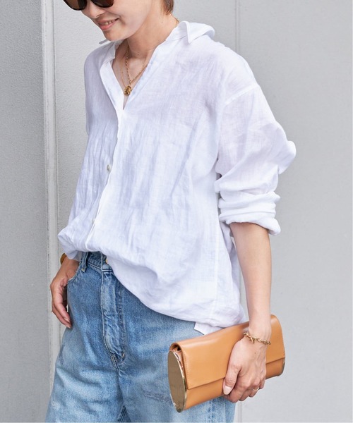 「Deuxieme Classe」 「MUSE de Deuxieme Classe」長袖シャツ FREE サックスブルー レディース_画像4