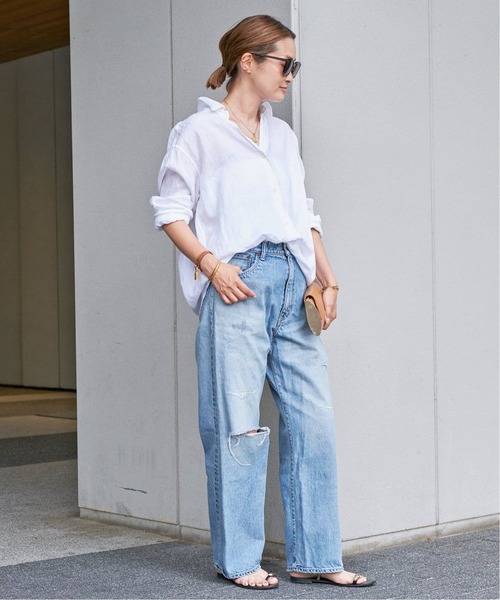 「Deuxieme Classe」 「MUSE de Deuxieme Classe」長袖シャツ FREE サックスブルー レディース_画像6