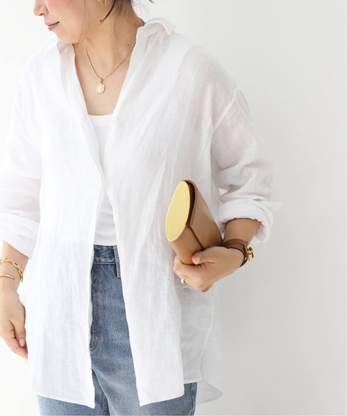 「Deuxieme Classe」 「MUSE de Deuxieme Classe」長袖シャツ FREE サックスブルー レディース_画像9