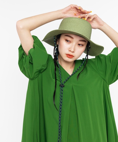 ear PAPILLONNER（イア パピヨネ） 半袖ワンピース FREE ブラック