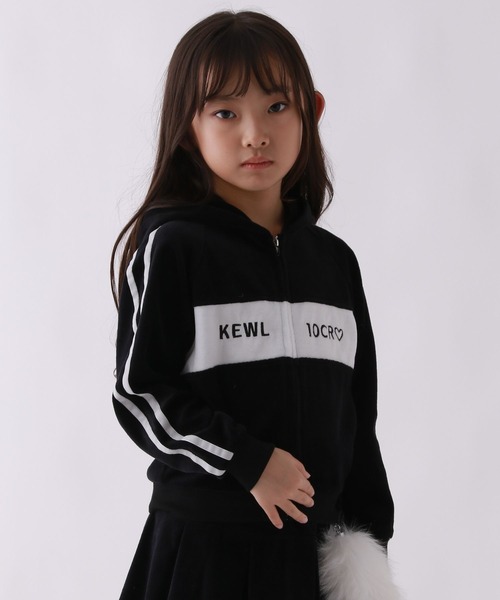 repipi armario（レピピアルマリオ） パーカー 「10C REPIPI」ベロア