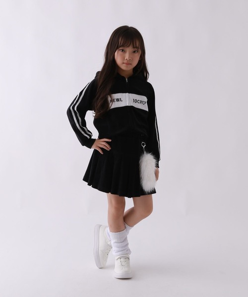 repipi armario（レピピアルマリオ） パーカー 「10C REPIPI」ベロア