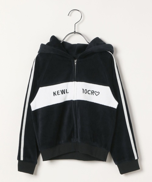 repipi armario（レピピアルマリオ） パーカー 「10C REPIPI」ベロア