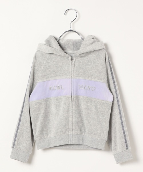 repipi armario（レピピアルマリオ） パーカー 「10C REPIPI」ベロア