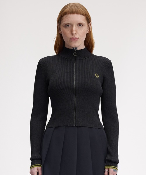 FRED PERRY（フレッドペリー） カーディガン Zip-Through Metallic