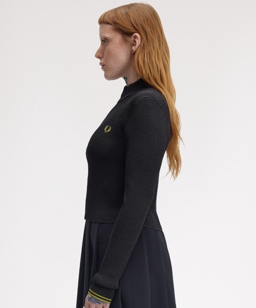 フレッドペリー FREDPERRYブラック リブカーディガン 楽天市場】フレッドペリー カーディガン（カラーブラック）の通販