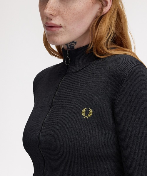 FRED PERRY（フレッドペリー） カーディガン Zip-Through Metallic