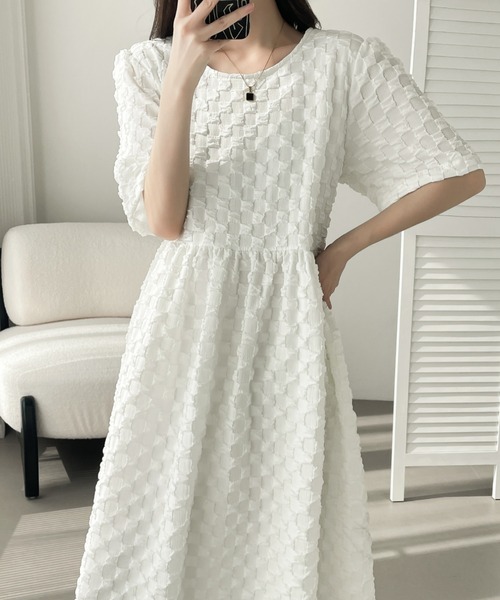 「ABITOKYO」 半袖ワンピース M グリーン レディース_画像5