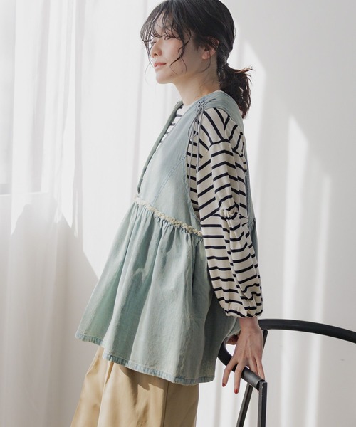 niko and…（ニコアンド） ベスト FREE ブルー レディース : ZOZOTOWN