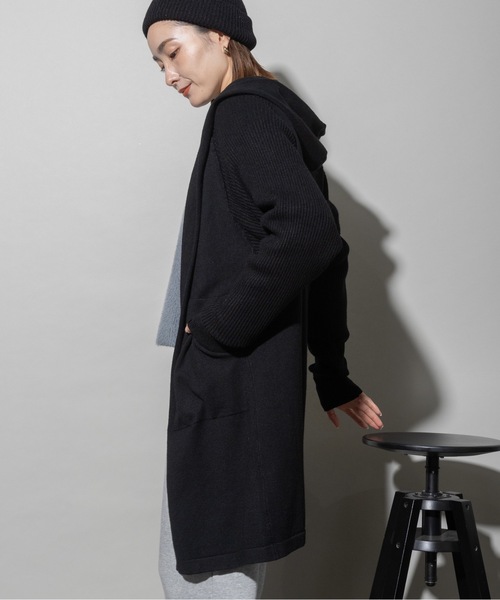 【美品】フォクシー ロングカーディガン ハイゲージウール 黒 Airy Long 美品】フォクシー ロングカーディガン ハイゲージウール 黒 Airy Long