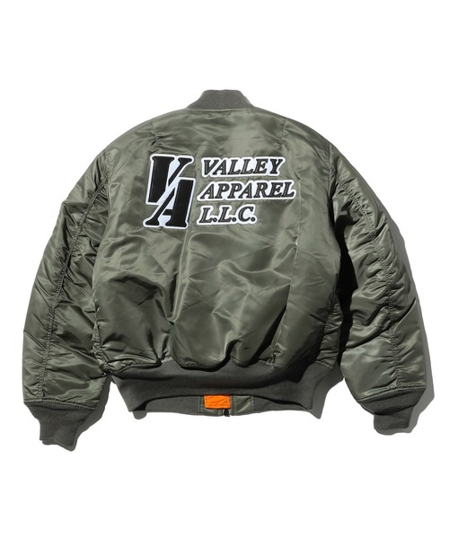 VALLEY APPAREL（バレイアパレル） ma1 ma-1 バックエンブレムMA-1