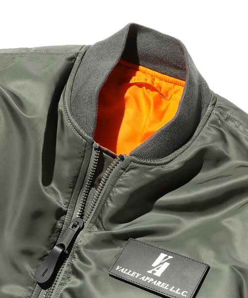 VALLEY APPAREL（バレイアパレル） ma1 ma-1 バックエンブレムMA-1