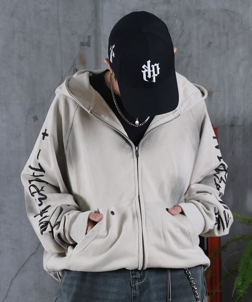 90s ZORLAC 袖プリントパーカ 90s ZORLAC 袖プリントパーカ 90s ZORLAC 袖プリントパーカ