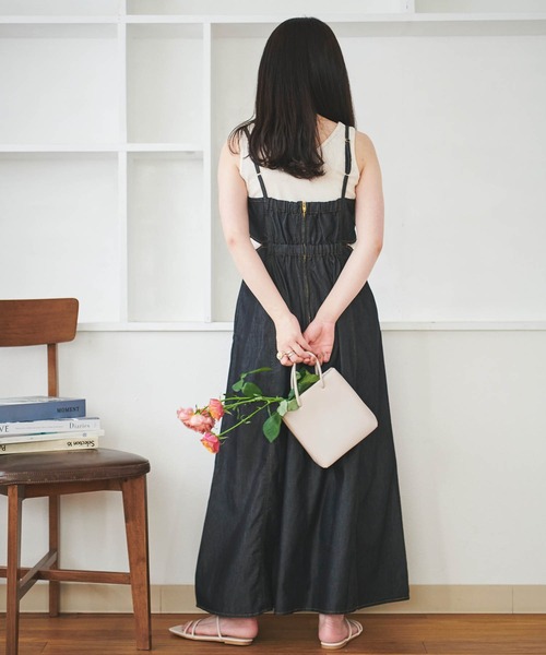 「mil」 キャミソールワンピース X-SMALL ネイビー レディース_画像8