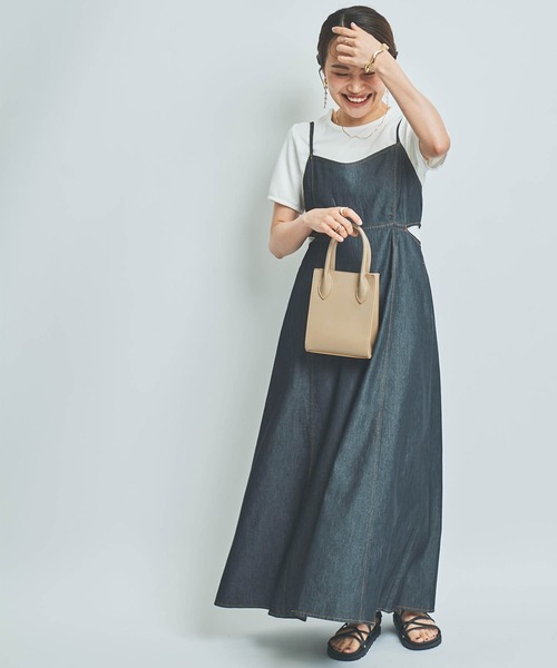 「mil」 キャミソールワンピース X-SMALL ネイビー レディース_画像9