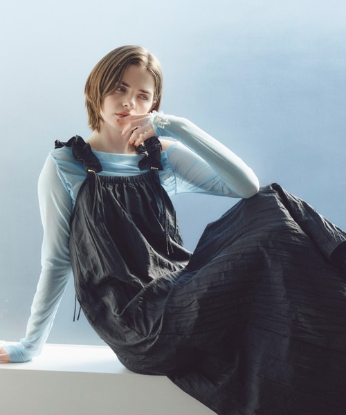 「Unitage」 キャミソールワンピース FREE オレンジ レディース_画像2