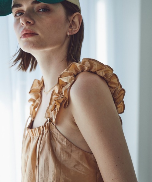 「Unitage」 キャミソールワンピース FREE オレンジ レディース_画像7