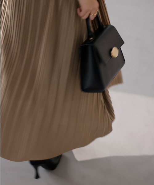 「anuans」 ノースリーブワンピース FREE ベージュ レディース_画像10