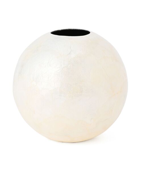 Francfranc（フランフラン） 花瓶 シェル フラワーベース 2 M ホワイト