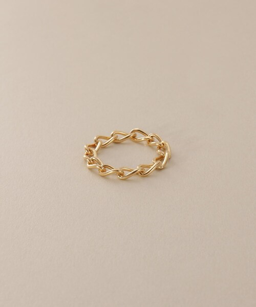 COCOSHNIK（ココシュニック） 指輪 リング K18ロングキヘイチェーン