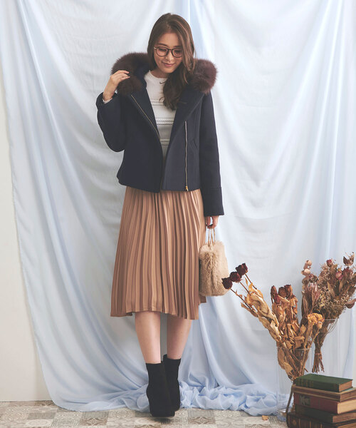 「NOELA」 ブルゾン M グレー レディース_画像2