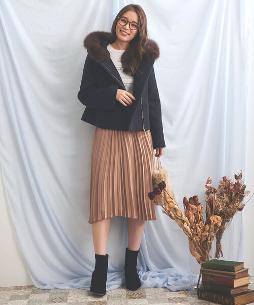 「NOELA」 ブルゾン M グレー レディース_画像4