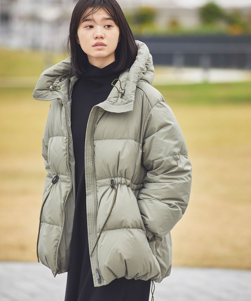 NANO universe（ナノ・ユニバース） ダウンジャケット II ライトカーキ