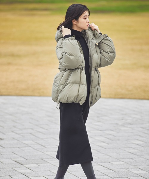 NANO universe（ナノ・ユニバース） ダウンジャケット II ライトカーキ