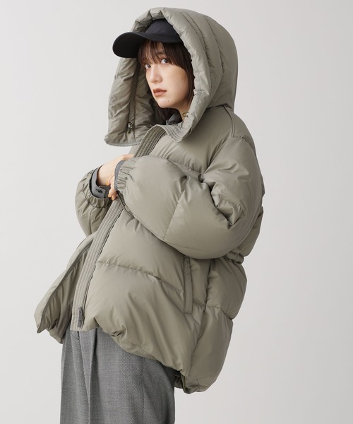 NANO universe（ナノ・ユニバース） ダウンジャケット II ライトカーキ