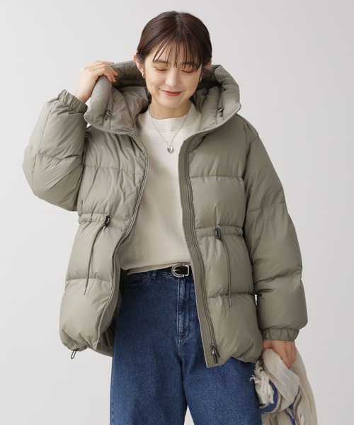 NANO universe（ナノ・ユニバース） ダウンジャケット II ライトカーキ