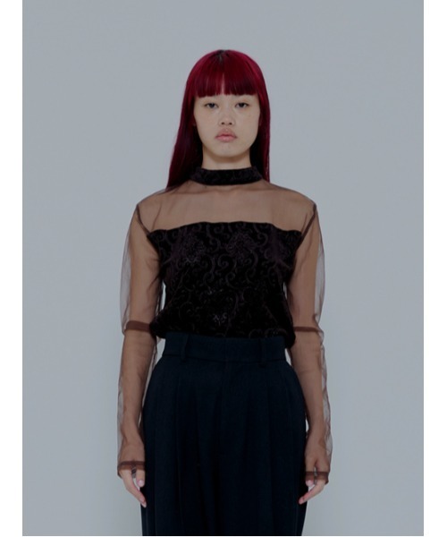 「AMAIL」 長袖カットソー FREE ブラウン レディース_画像3