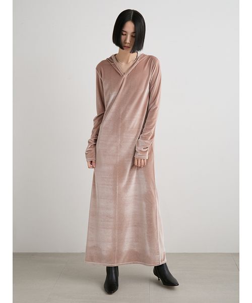MIESROHE（ミースロエ） ワンピース ベロアリラクシングフーディ