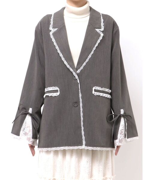 merry jenny（メリージェニー） ジャケット テーラードジャケット lace