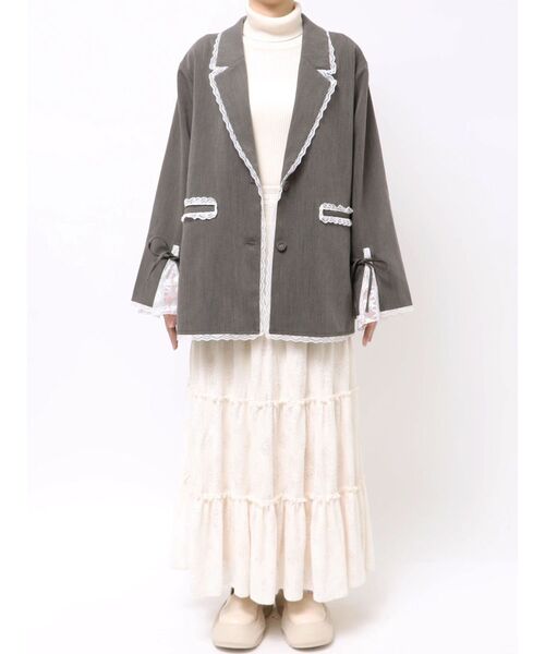 merry jenny（メリージェニー） ジャケット テーラードジャケット lace