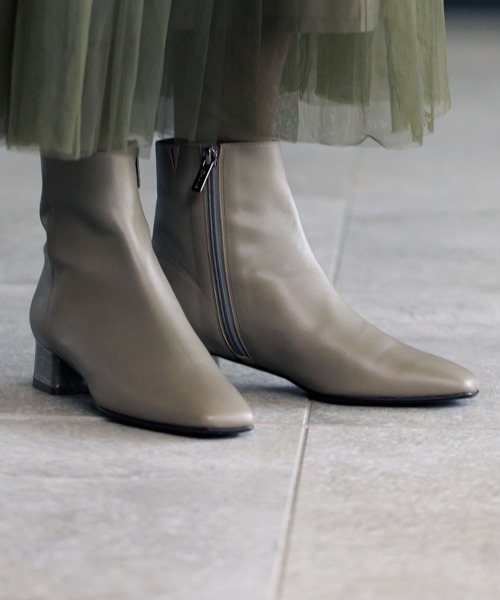 「HIMIKO」 ショートブーツ 26.5cm ダークブラウン レディース_画像7