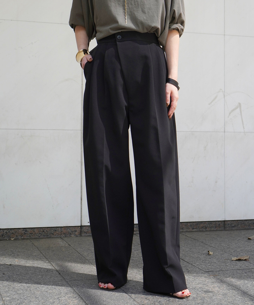 「AP STUDIO」 スラックス 36 ホワイト レディース_画像5