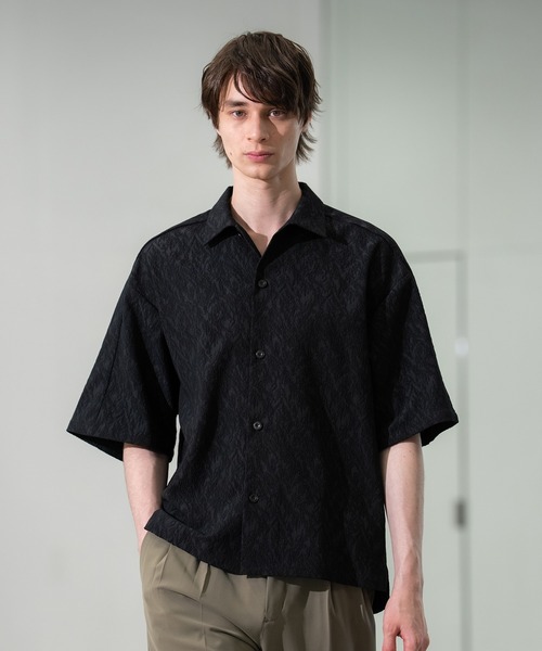 【CITY TOKYO】bicolor sleeve short shirt CITY TOKYO】bicolor sleeve short shirt CITY TOKYO】bicolor sleeve