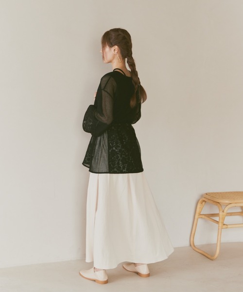 「moi tytto」 長袖チュニック FREE ナチュラル レディース_画像6