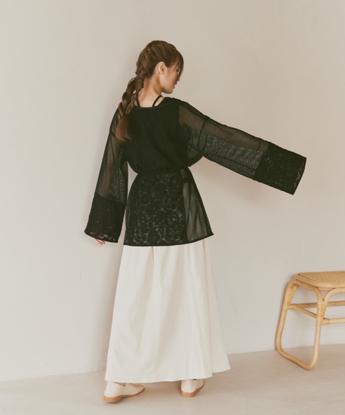 「moi tytto」 長袖チュニック FREE ナチュラル レディース_画像7