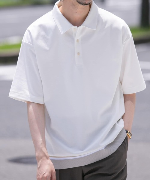 「URBAN RESEARCH ROSSO MEN」 半袖シャツ X-LARGE ホワイト メンズ_画像2