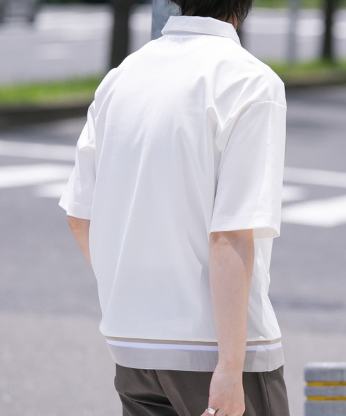 「URBAN RESEARCH ROSSO MEN」 半袖シャツ X-LARGE ホワイト メンズ_画像4