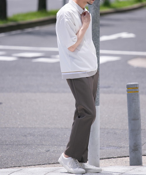 「URBAN RESEARCH ROSSO MEN」 半袖シャツ X-LARGE ホワイト メンズ_画像8