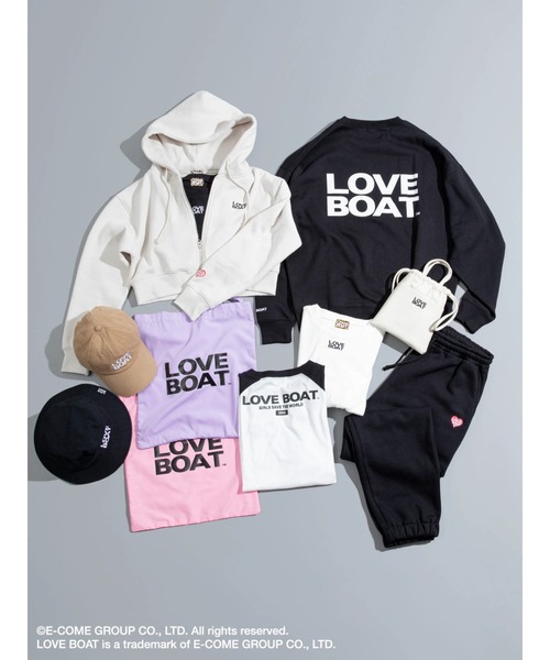 「LOVE BOAT」 ジップアップパーカー FREE アイボリー レディース_画像2