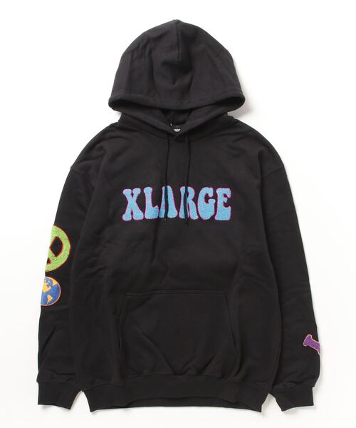 「XLARGE」 プルオーバーパーカー M ブラック メンズ_画像2