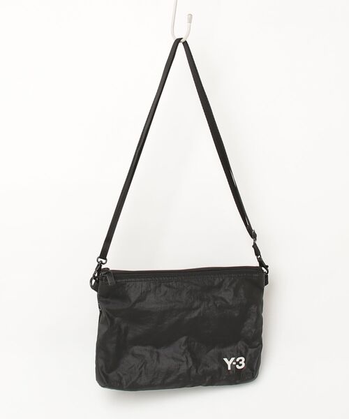 Y-3 ブラック ワンショルダー15周年 Y-3 「Y-3」 ワンポイントショルダーバッグ - ブラック メンズ