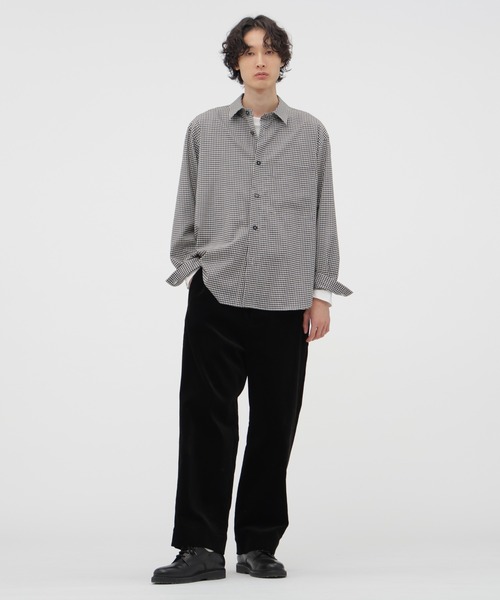 MARGARET HOWELL（マーガレットハウエル） シャツ DRY WOOL GINGHAM