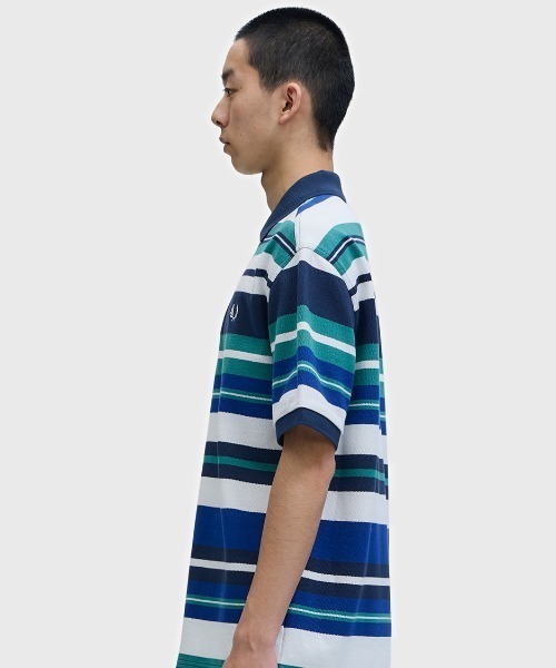 FRED PERRY（フレッドペリー） ポロシャツ 半袖 Striped Relaxed Polo